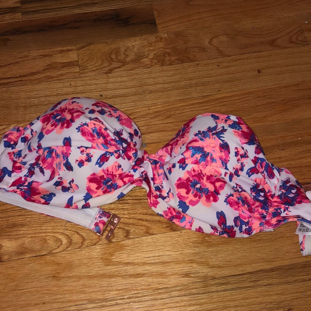 Floral bathing suit top